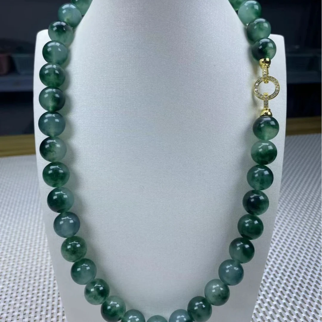 F79乌鸡飘花14mm项链多样性发其一