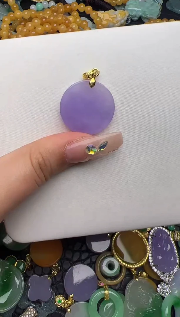 翡翠未镶嵌颈饰天然缅甸翡翠吊坠