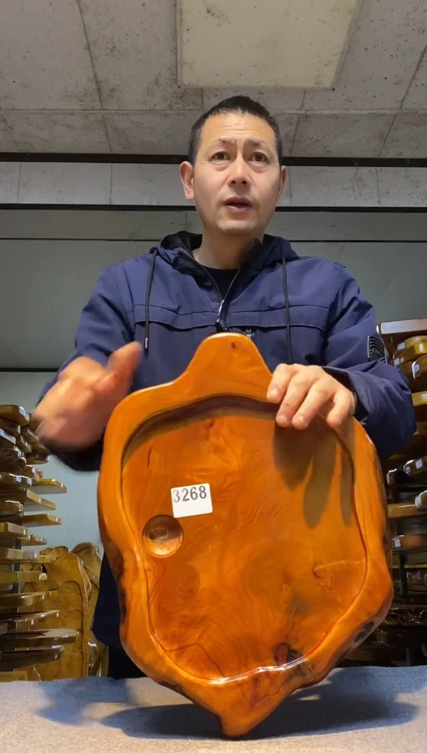 实木原木茶盘 一物一拍(不含配件）