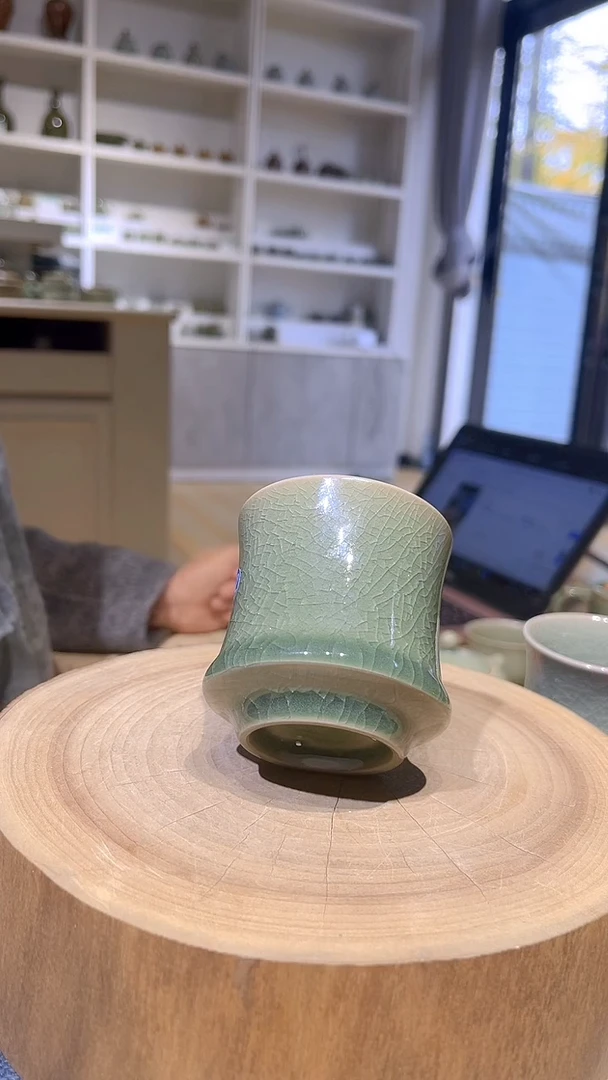 摆件陶原生态原矿仿古张公巷青绿马蹄