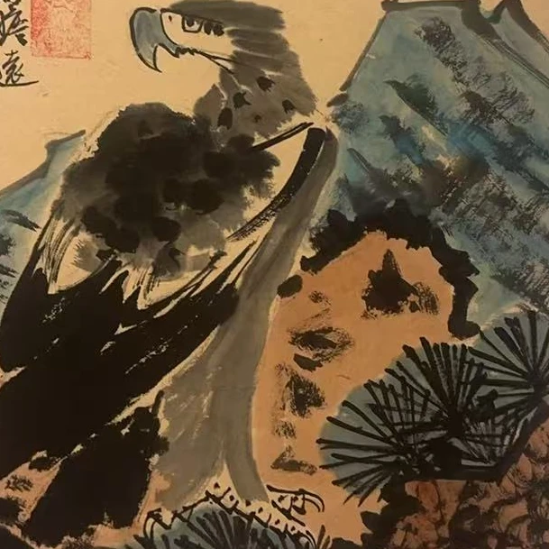 橱窗展示/乐雅文化艺术中心/齐子厚/宣纸国画/带证书