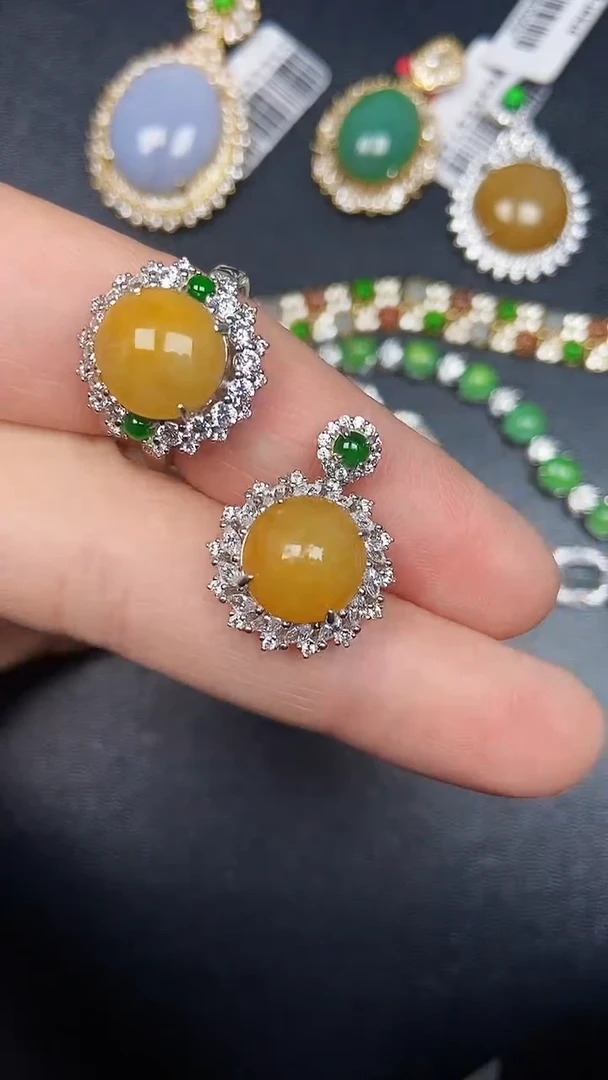 银S925镶嵌戒指翡翠3640