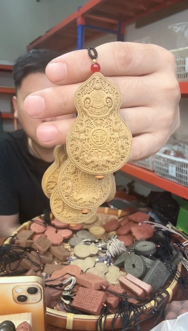 泥塑木樨香如意葫芦