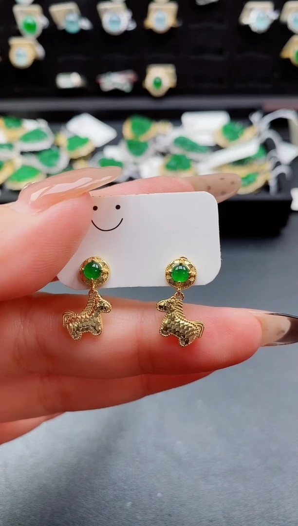 银S925镶嵌戒指翡翠1