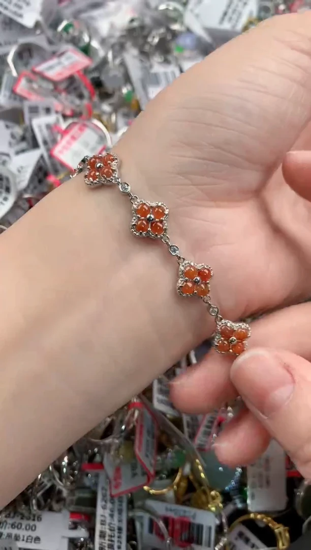 银S925镶嵌戒指翡翠444      1