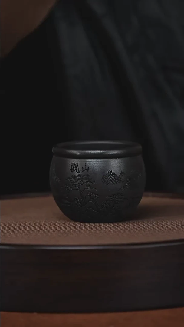 茶杯紫砂原矿紫砂