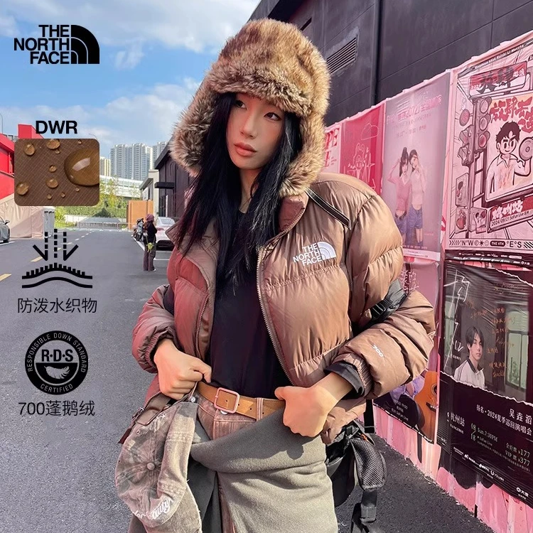 北面ICON女Nuptse短款羽绒服鹅绒防泼水欧若风TheNorthFace