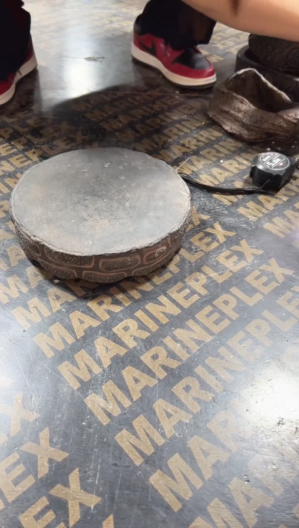 陶土【火山泥】陨石底座