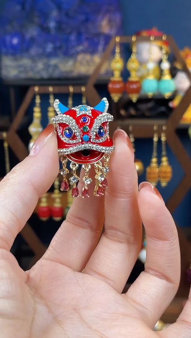 【闪购商品】382号珐琅景泰蓝胸针