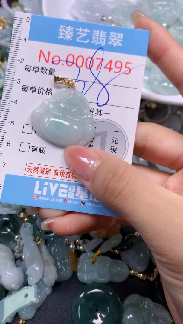 颈饰未镶嵌翡翠7495