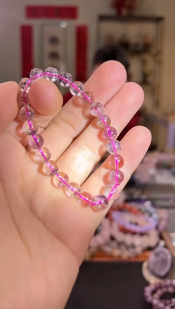 【闪购商品】水晶手串未镶嵌8mm超七手串（多样性发其一）