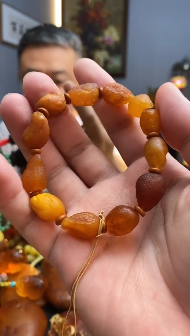 手链琥珀未镶嵌手串