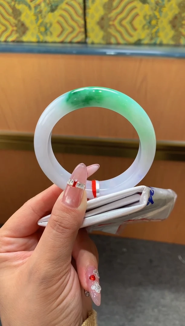 未镶嵌手镯翡翠-F26-正圈53.6