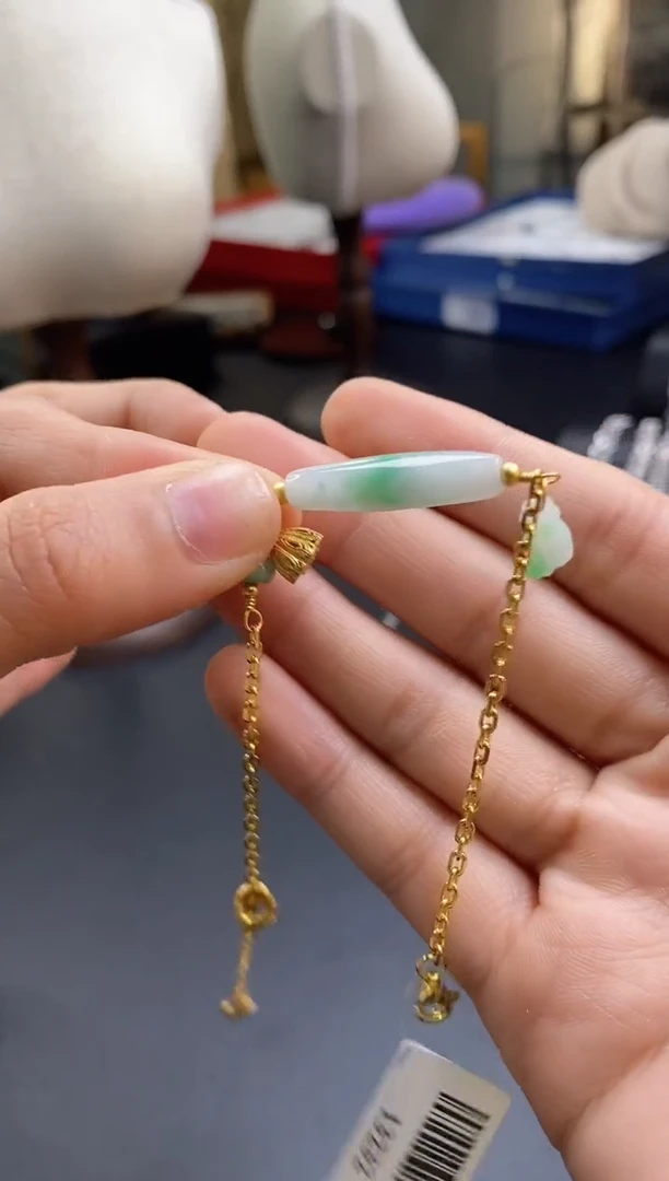 颈饰银S925镶嵌翡翠13232