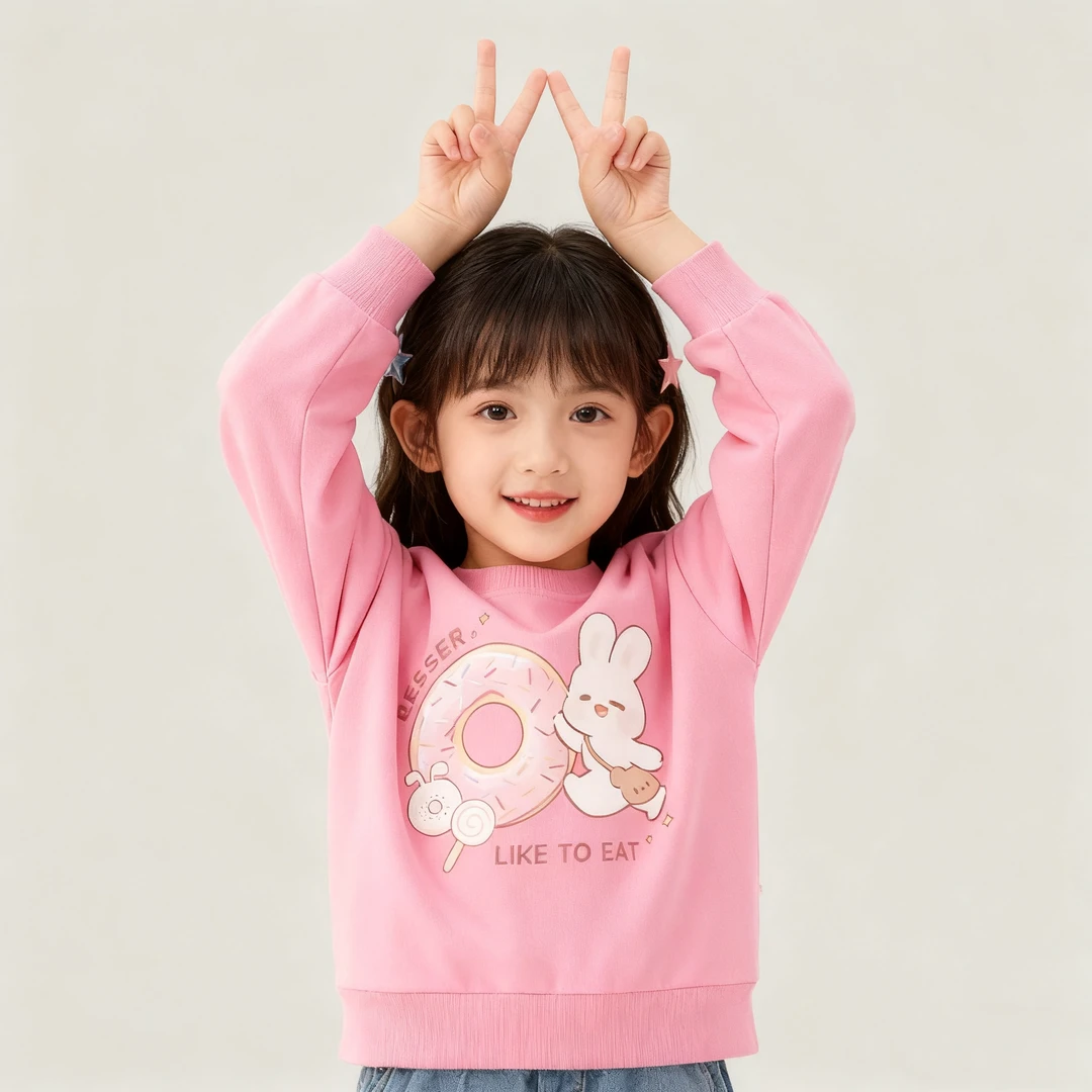 亲棉初品 可爱超萌儿童衣服春秋季卫衣打底女童秋装童装儿童衣服