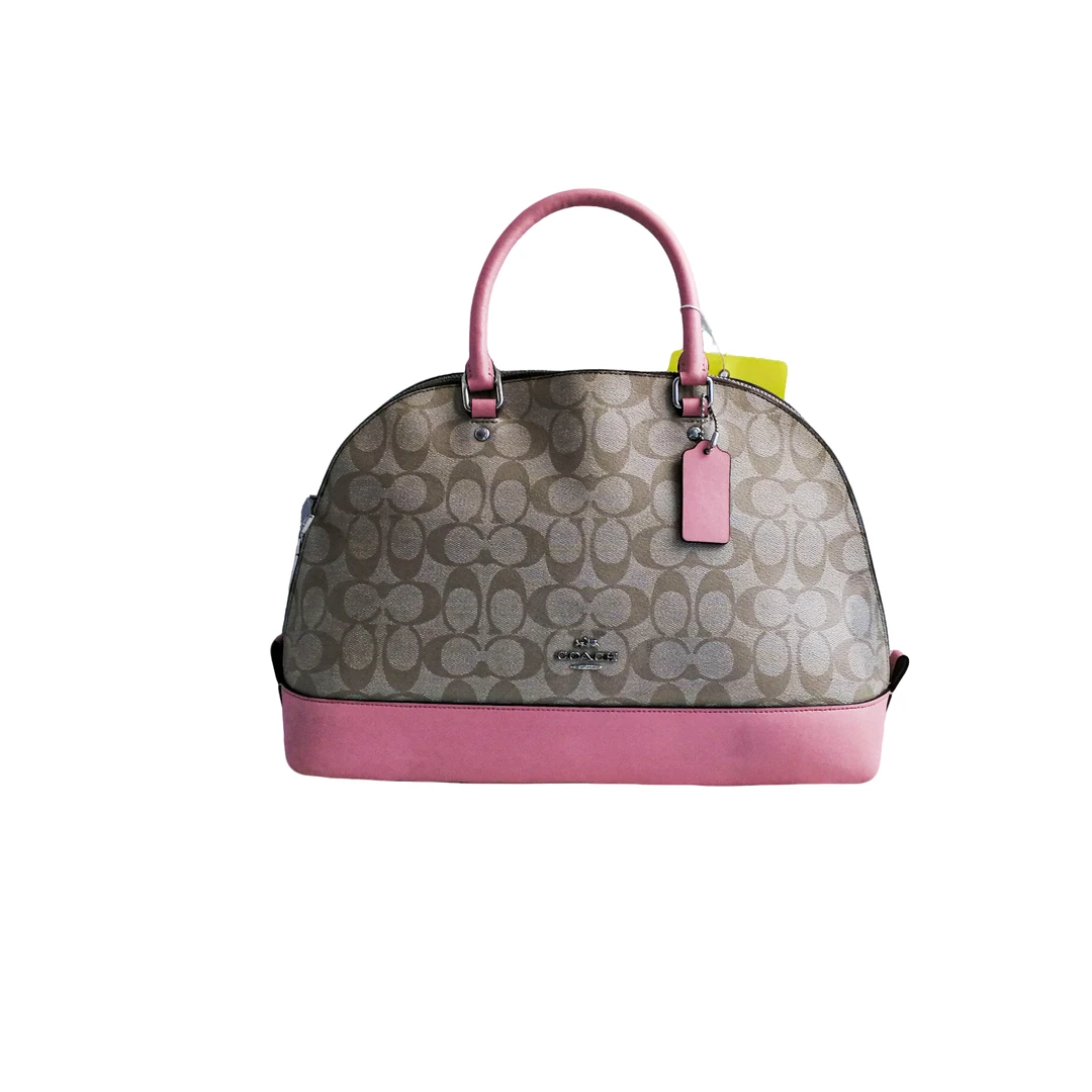 95新 COACH/蔻驰 coach  奶茶老花大贝壳包  021802