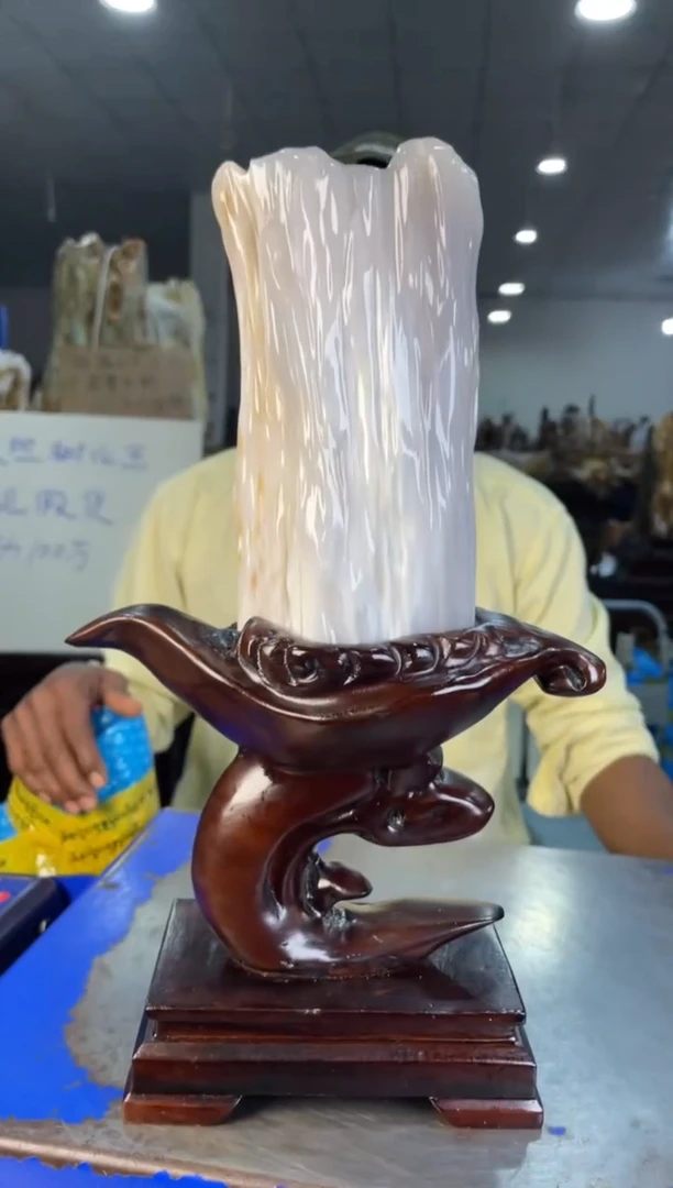 未镶嵌摆件硅化玉22