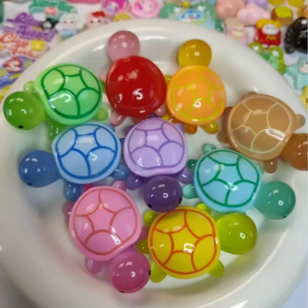 {直播拆}网红6.1cm夜光铃铛龟爷爷摆件可爱卡通树脂桌面装饰