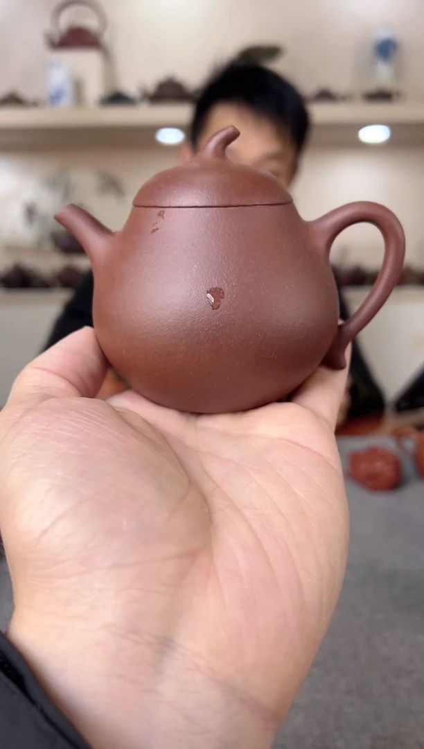 【闪购商品】紫砂茶壶瓜梨 紫泥 半手工