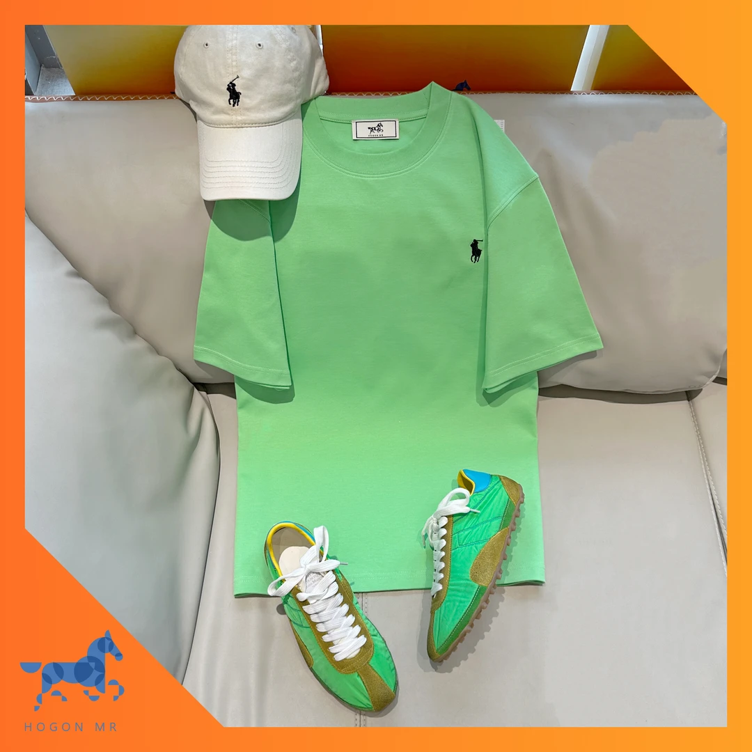 HOGON MR｜【新款】2025经典小马图案T恤休闲情侣装短袖立体圆领时尚