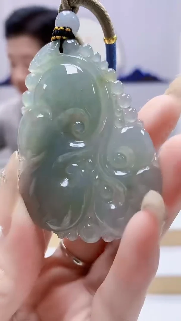 未镶嵌定制翡翠4917DD-毛货挂件94