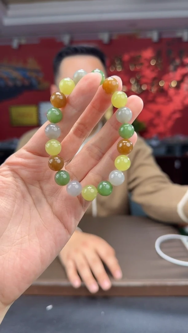 未镶嵌手链和田玉多宝手串