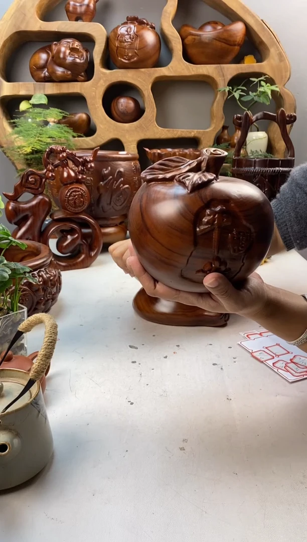 香樟木军*男A25大苹果摆件/尺寸15*15*15