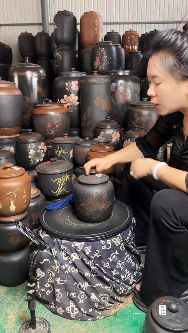 罐瑕疵茶叶罐 冬瓜荷花 119