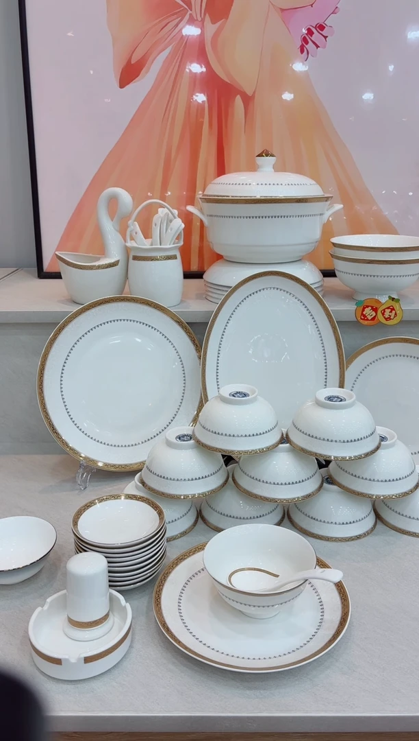 【闪购商品】碗盛世繁华8个米饭碗8个深盘