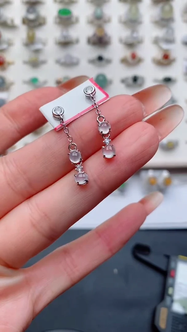 银S925镶嵌戒指翡翠...