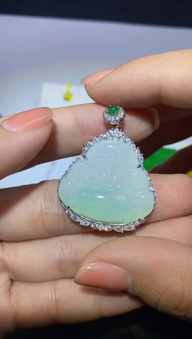 【闪购商品】翡翠颈饰银S925镶嵌翡翠 颈饰 银S925镶嵌