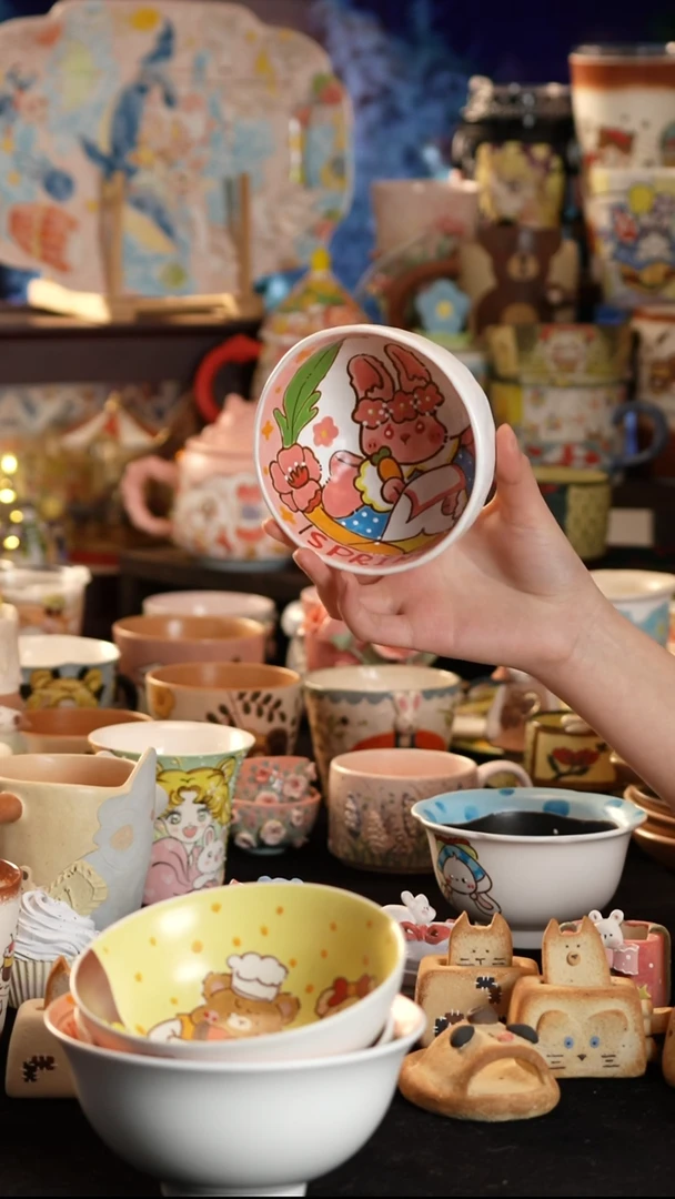 其他陶景德镇釉下彩手绘设计师款陶瓷