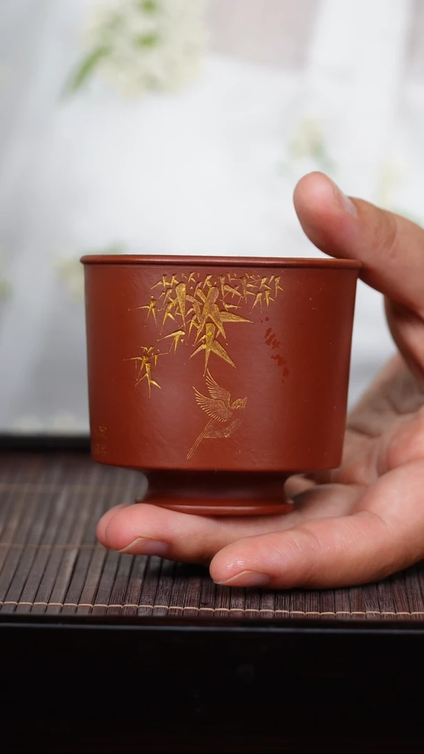 21号宜兴紫砂主人杯瑕疵