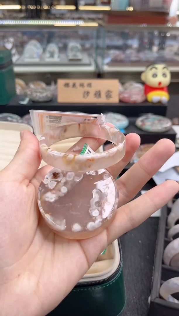 石英质玉手镯未镶嵌59圈口 （赠品镯心）3888152
