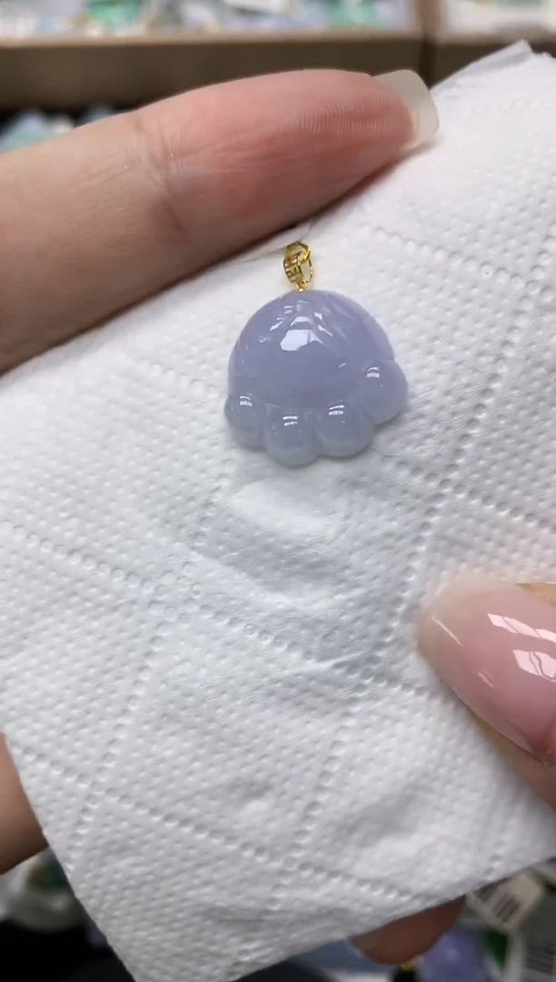 颈饰18K金镶嵌翡翠 11111111111