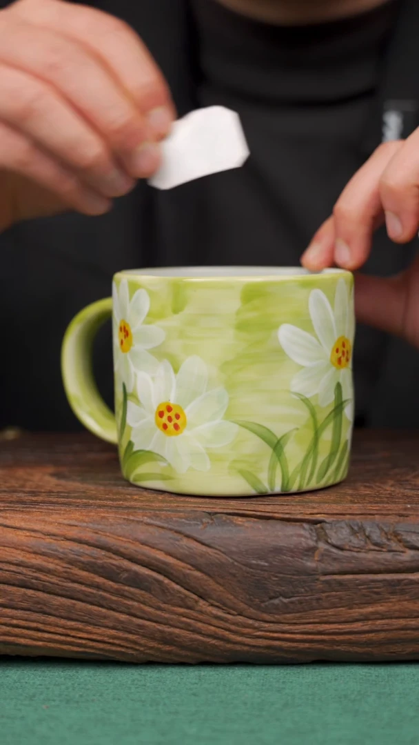 【闪购商品】瓷片81寻一缕瓷香杯釉下手工手绘瓷器