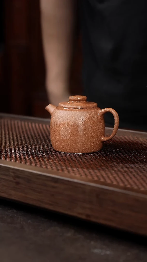 茶壶紫砂老段巨轮