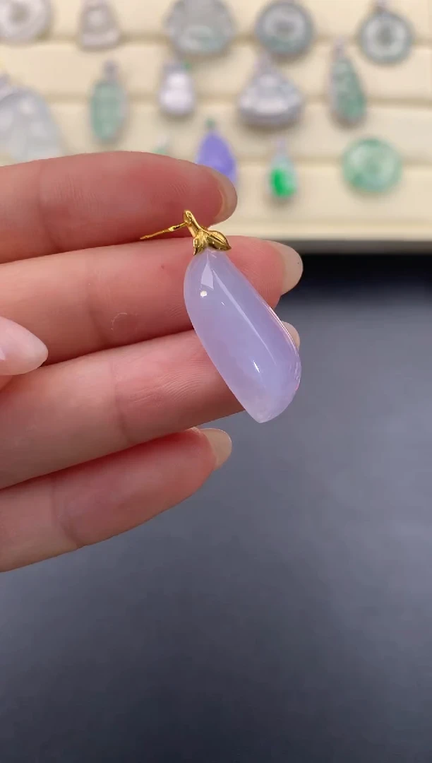 【闪购商品】翡翠颈饰18K金镶嵌X129