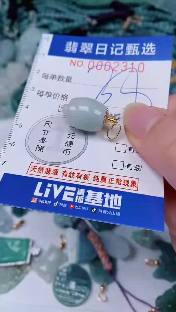 翡翠未镶嵌颈饰00002310