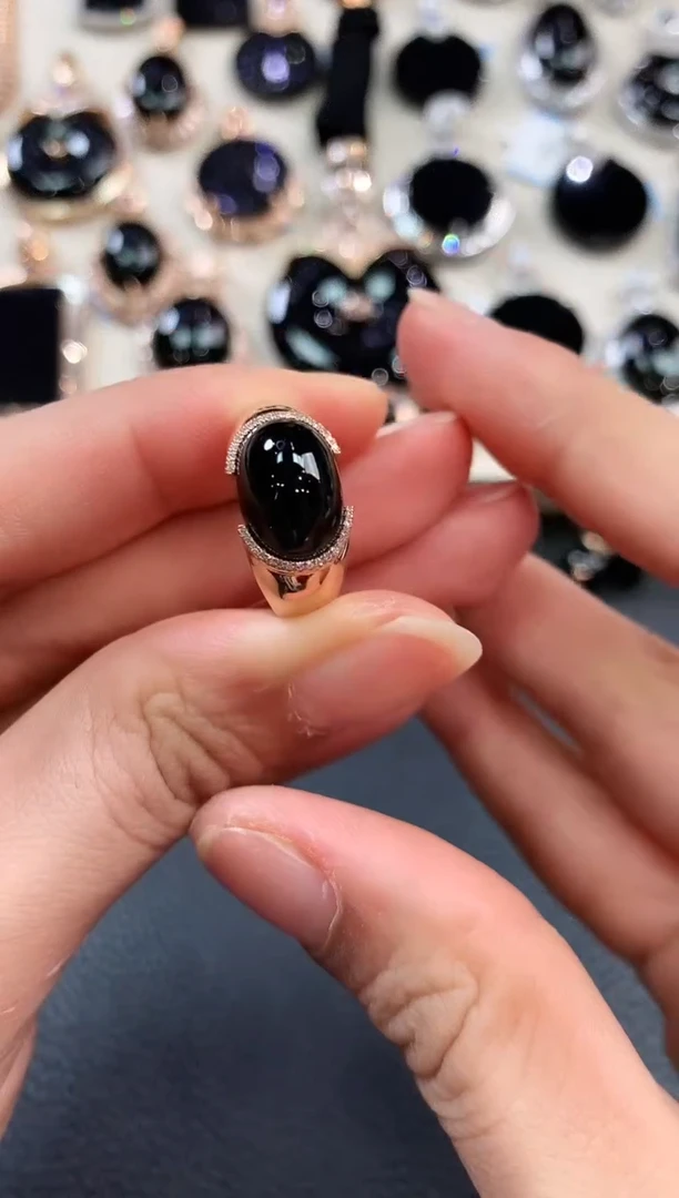 【闪购商品】翡翠戒指18K金镶嵌n25