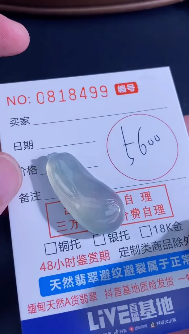 翡翠未镶嵌颈饰天然A货翡翠