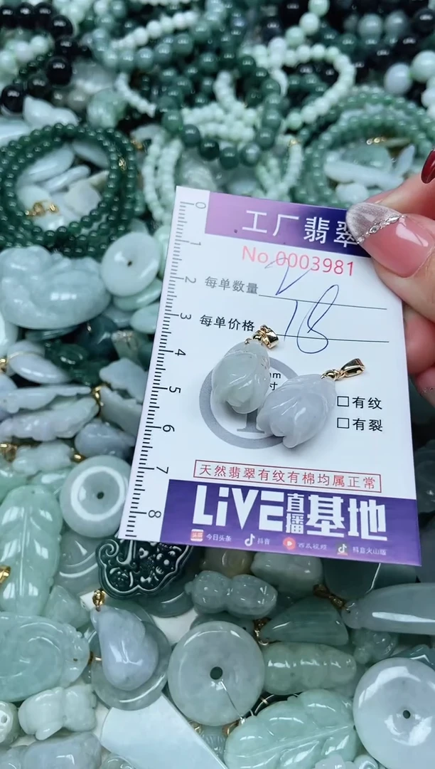 【闪购商品】翡翠吊坠(不含链)未镶嵌翡翠