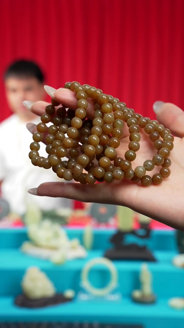 和田玉未镶嵌挂件闪购深糖手串8mm多样性发发一件