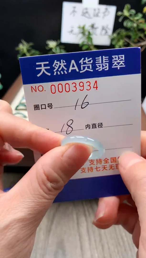 未镶嵌戒指翡翠16#