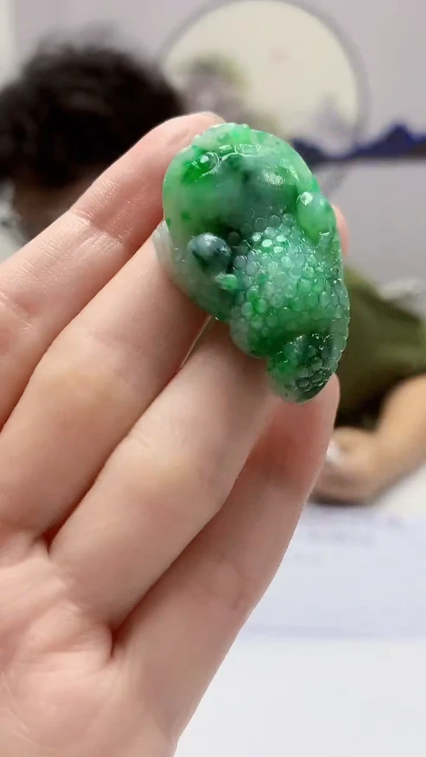 【闪购商品】定制翡翠未镶嵌4688zm-毛货挂件金蟾43