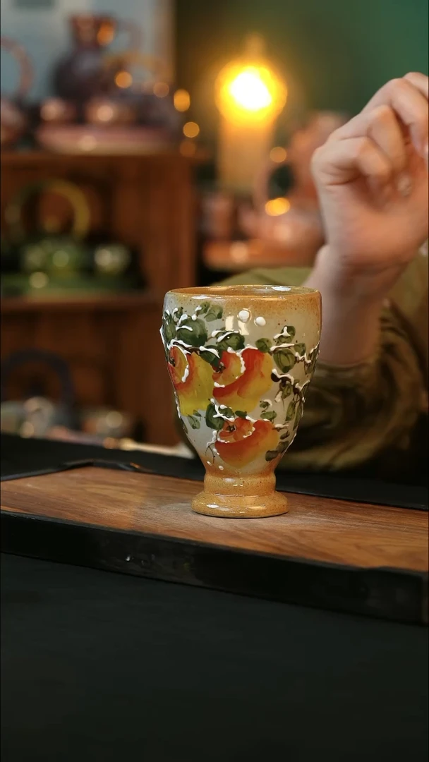 杯手绘心瓷陶瓷浮力