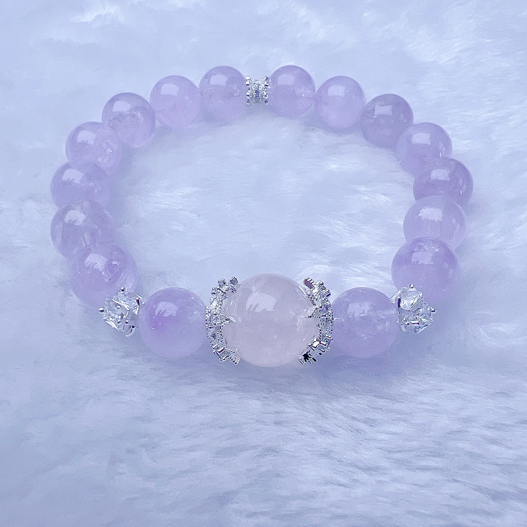 薰衣草天然水晶手链浪漫乌托邦公主百搭梦幻气质女款