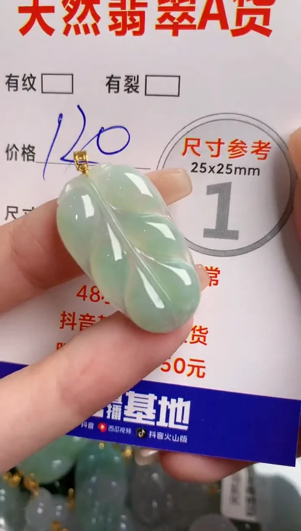翡翠18K金镶嵌颈饰0297657526