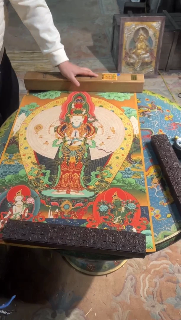 卷轴画卷轴画艺艺的唐卡tk16014