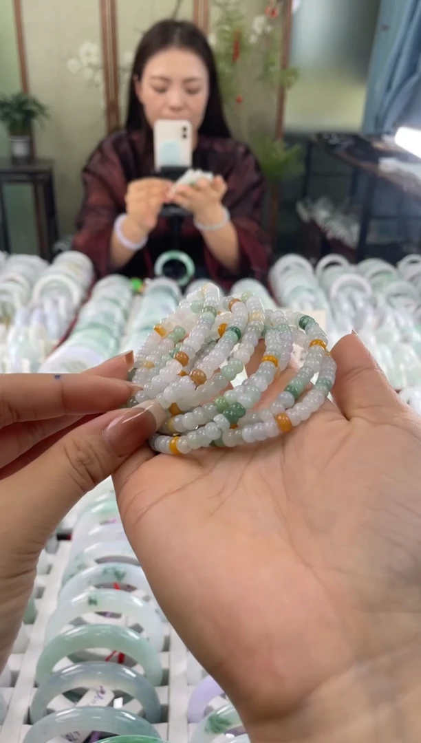 未镶嵌手串翡翠多宝   多样性发货发一件